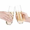 Final Touch 10 oz Clear Glass Stemless Champagne Flutes GG5006
